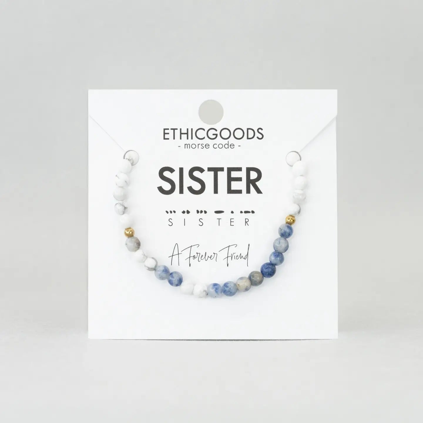 Morse Code Bracelet | Sister- Assorted Colors