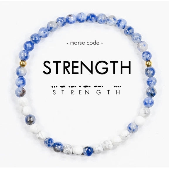 Morse Code Bracelet | Strength- Assorted Colors