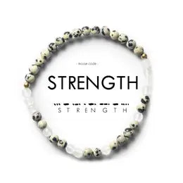 Morse Code Bracelet | Strength- Assorted Colors