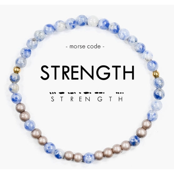 Morse Code Bracelet | Strength- Assorted Colors