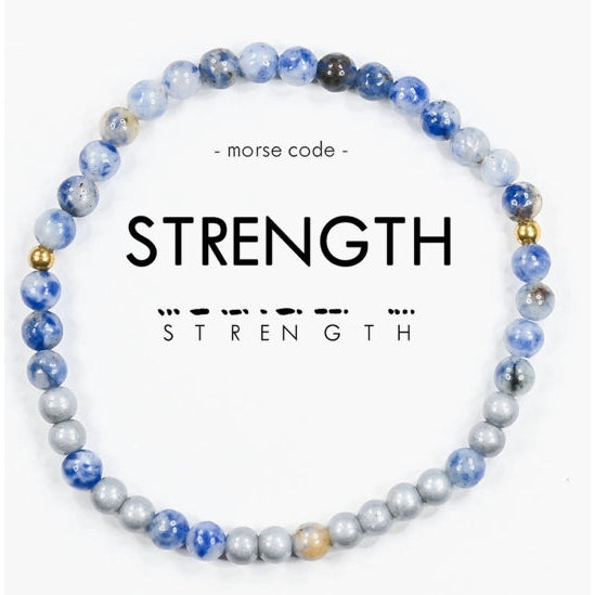 Morse Code Bracelet | Strength- Assorted Colors
