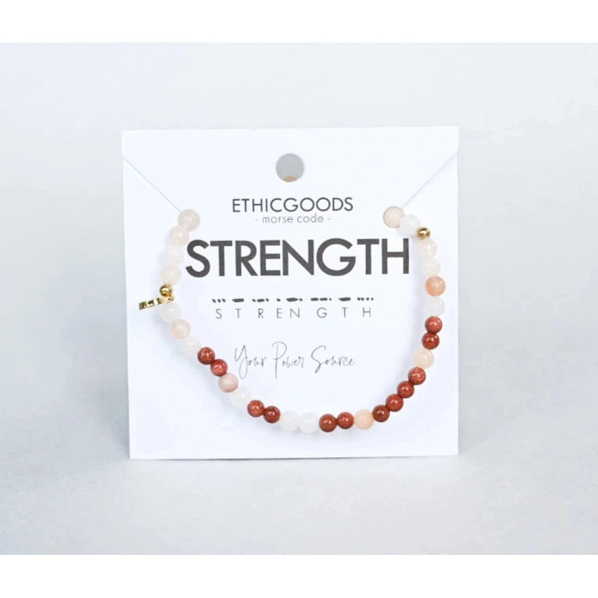 Morse Code Bracelet | Strength- Assorted Colors