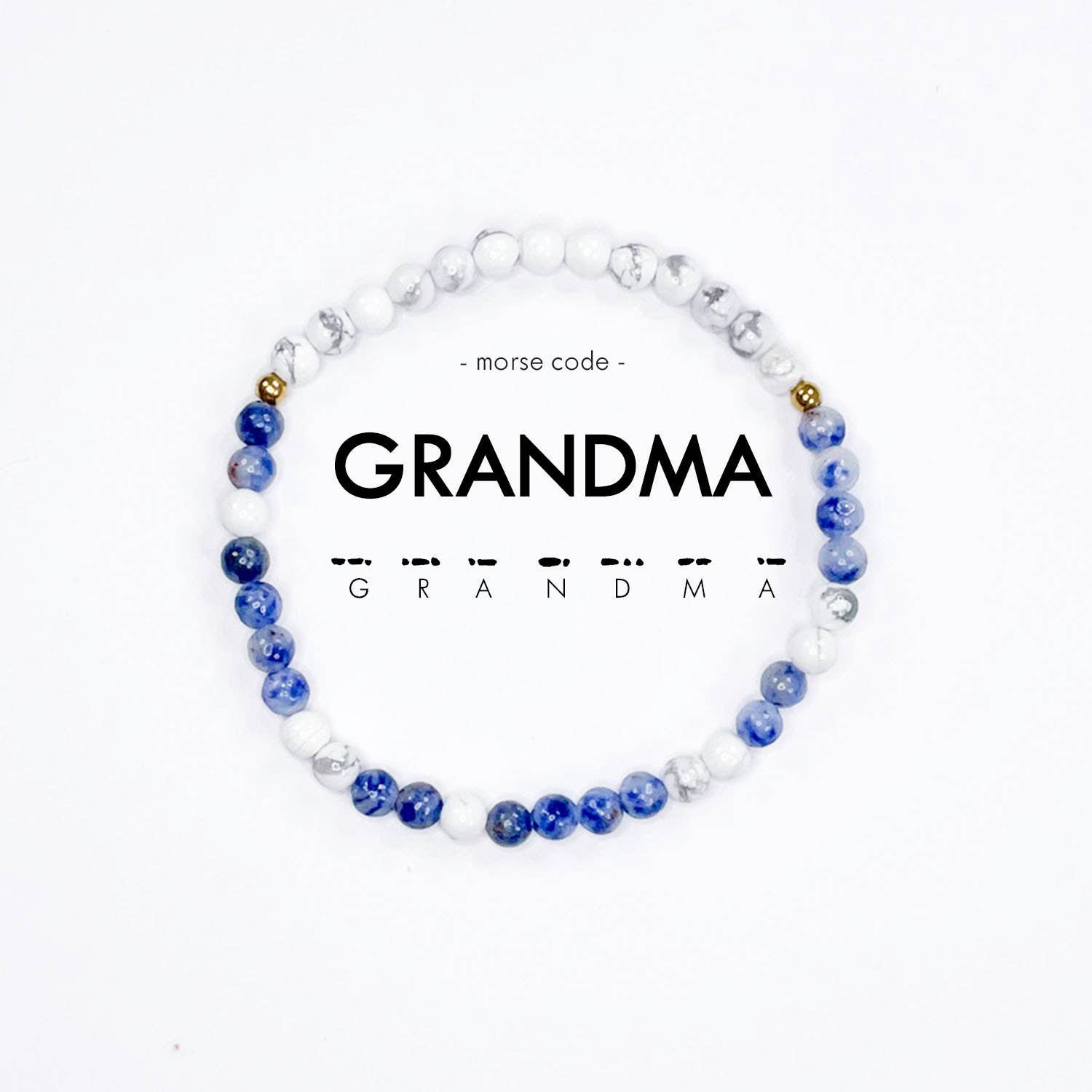 Morse Code Bracelet l Grandma- Assorted Colors