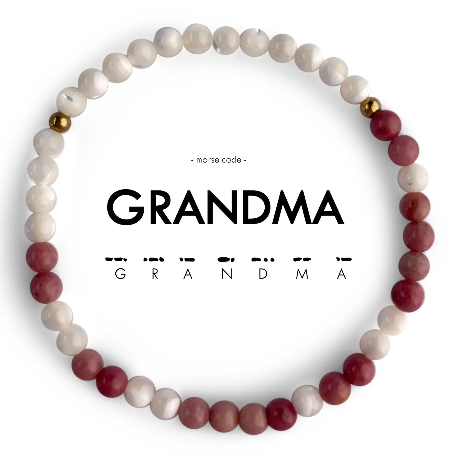 Morse Code Bracelet l Grandma- Assorted Colors