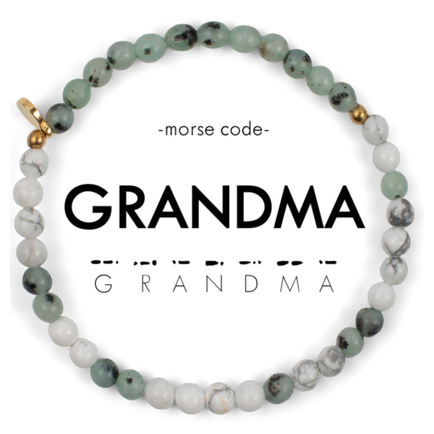 Morse Code Bracelet l Grandma- Assorted Colors