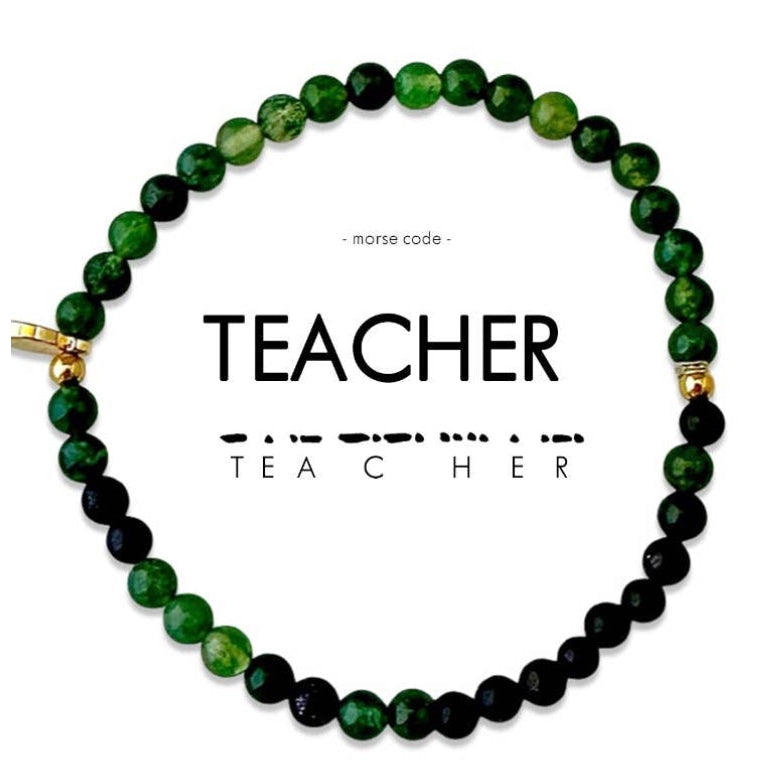 Morse Code Bracelet l Teacher- Assorted Colors