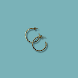 Morse Code Earrings | Sterling Silver- Brave