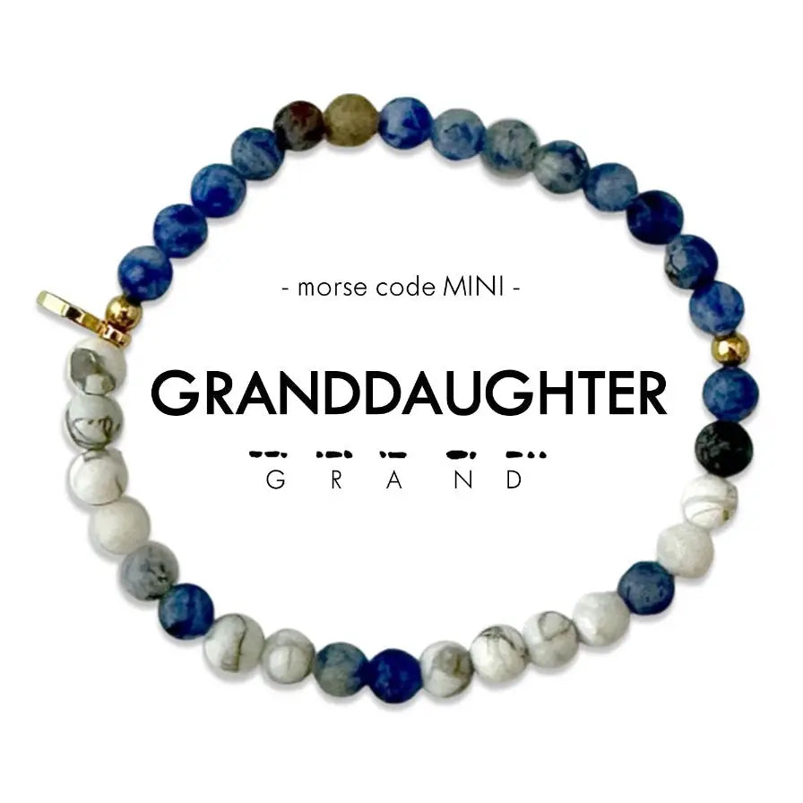 Morse Code Matching Set Bracelets | Grandma & Mini Granddaughter