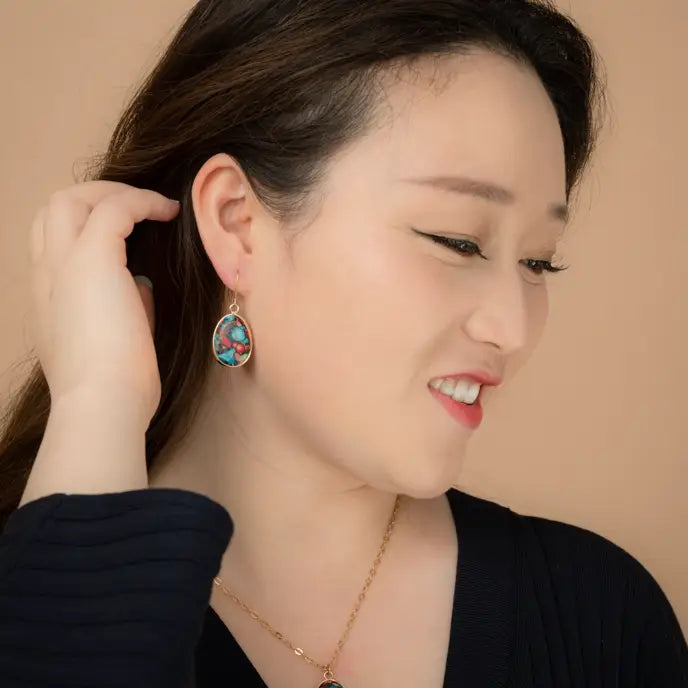 Mosaic Jasper Earrings