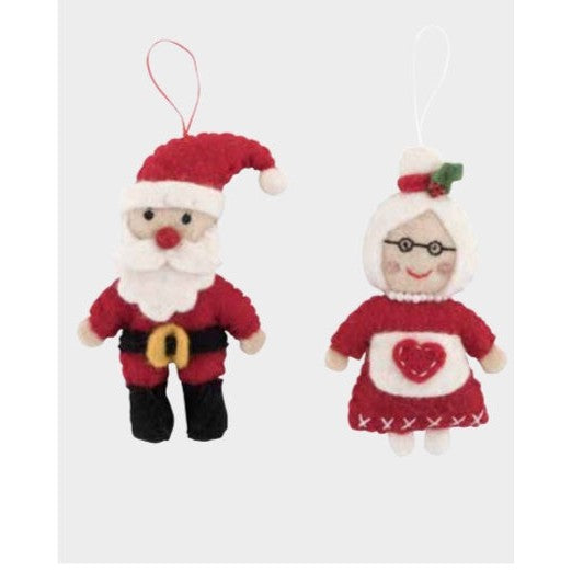 Mr or Mrs. Claus Ornament - Sold Individually