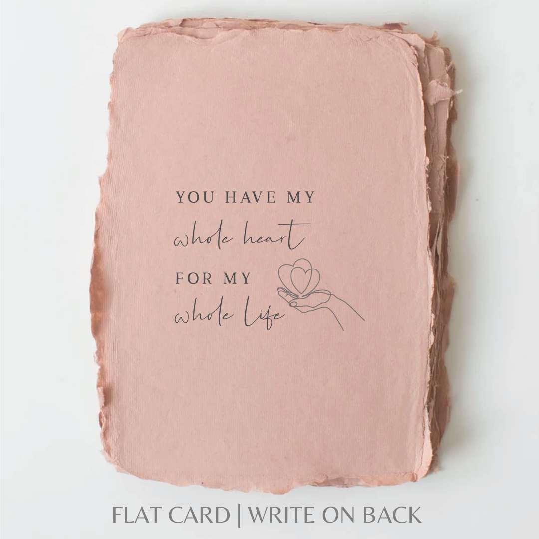 My whole heart-Greeting Card