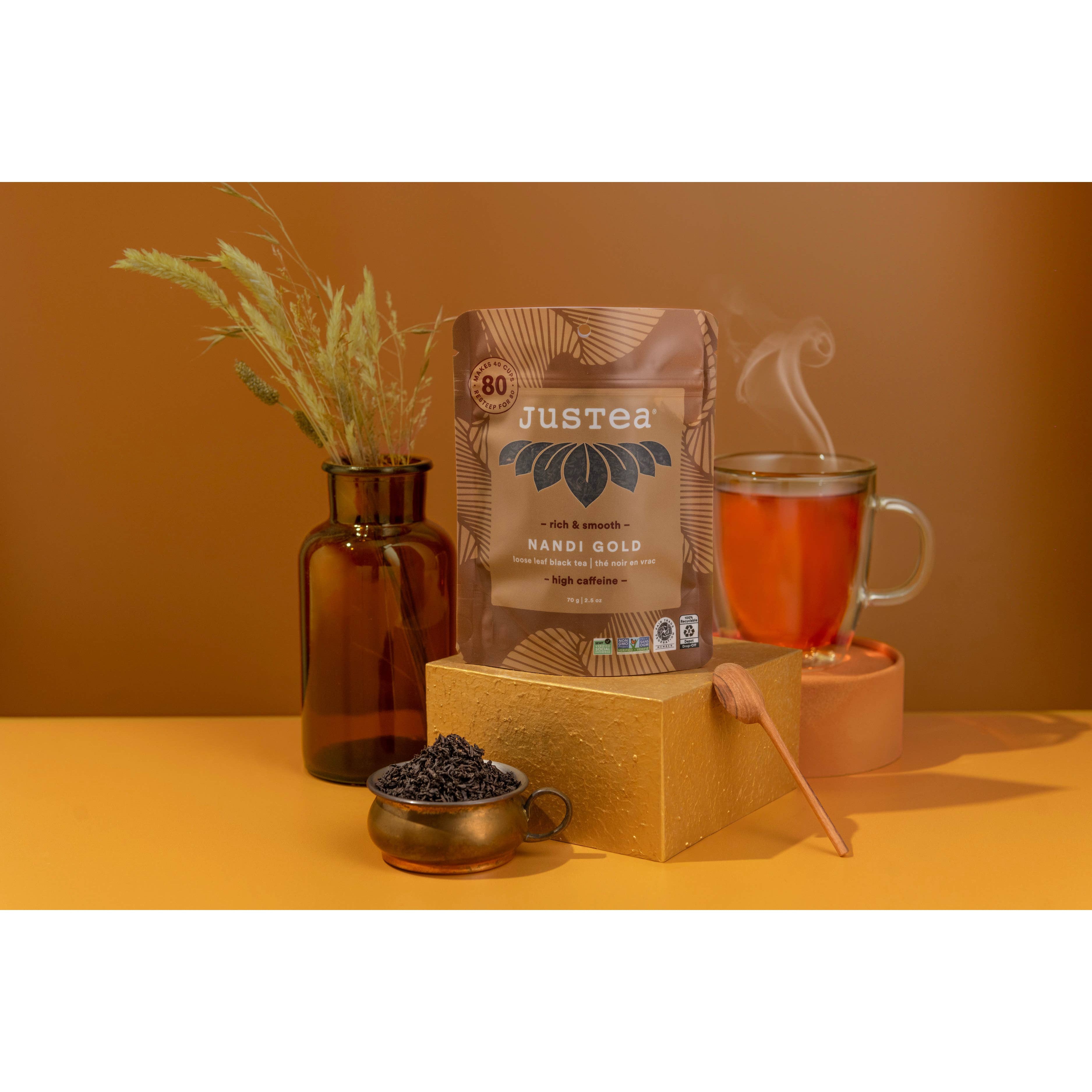 Nandi Gold Loose Leaf Tea: Stand-Up Pouch