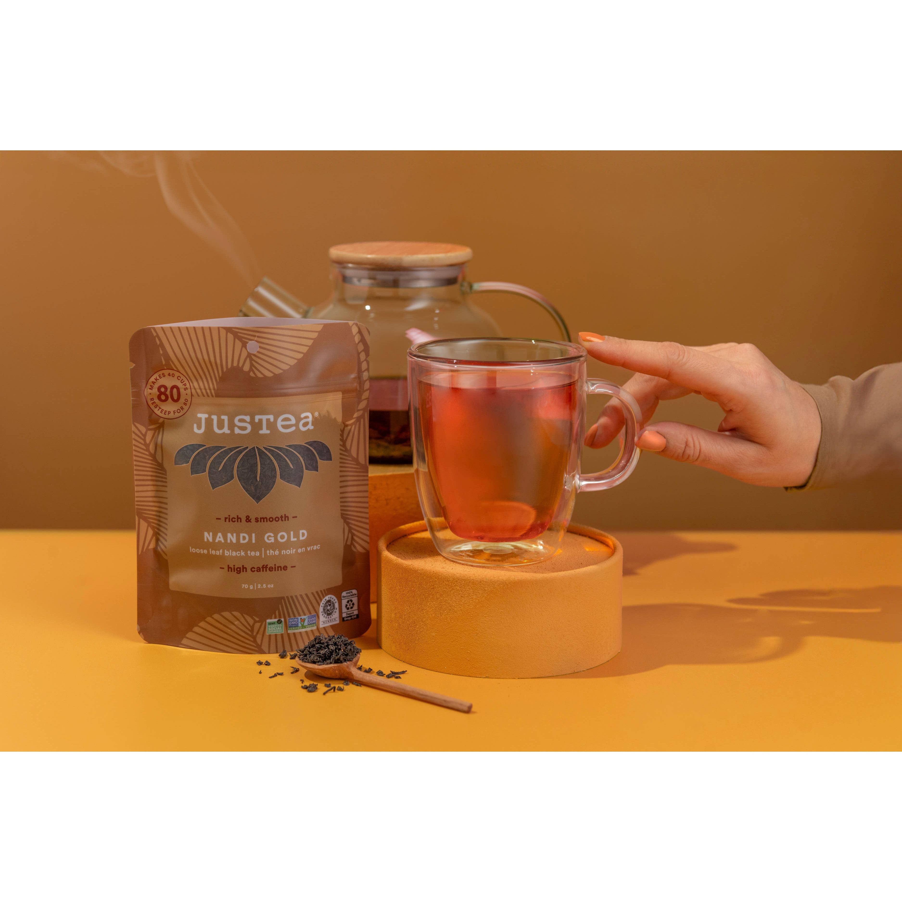 Nandi Gold Loose Leaf Tea: Stand-Up Pouch