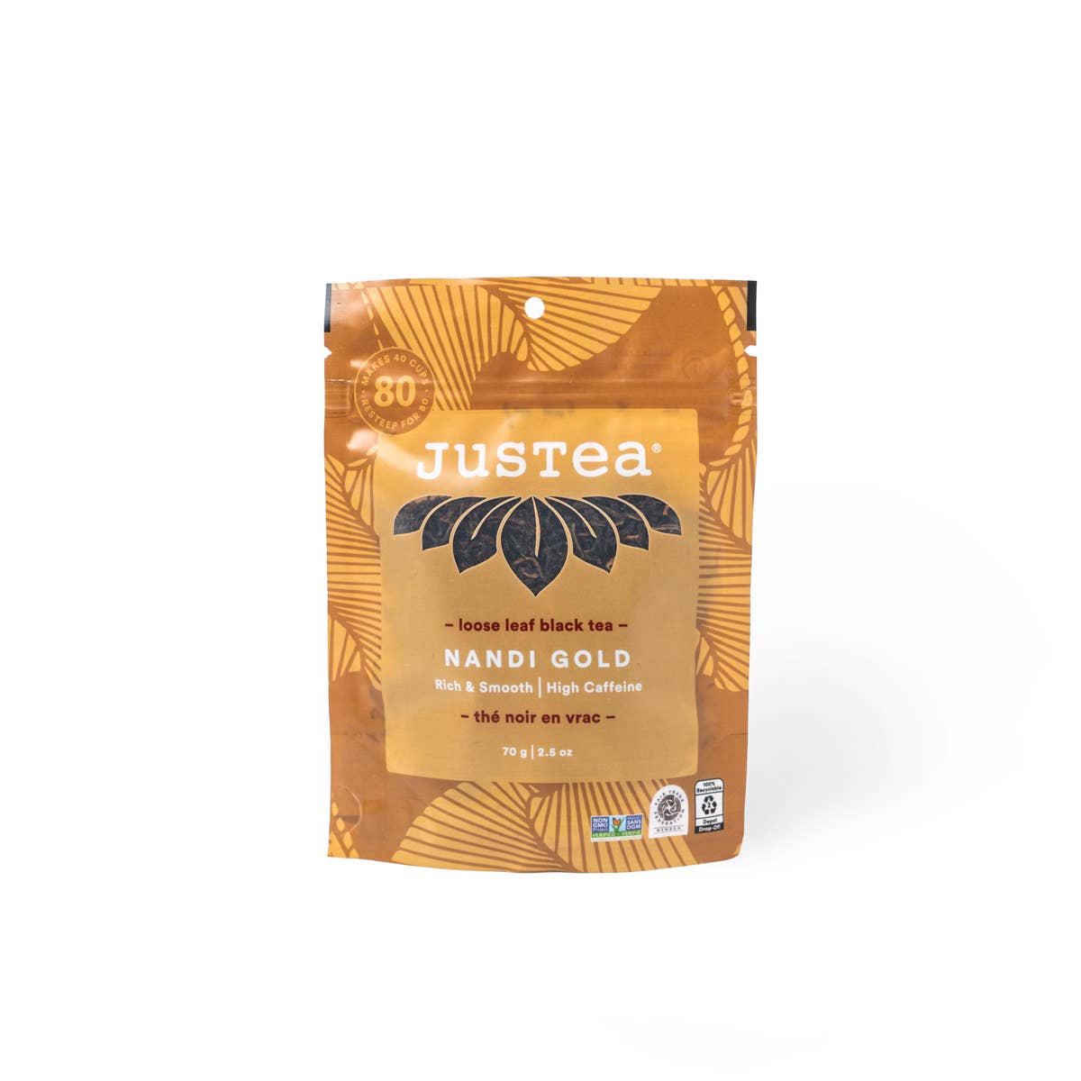 Nandi Gold Loose Leaf Tea: Stand-Up Pouch