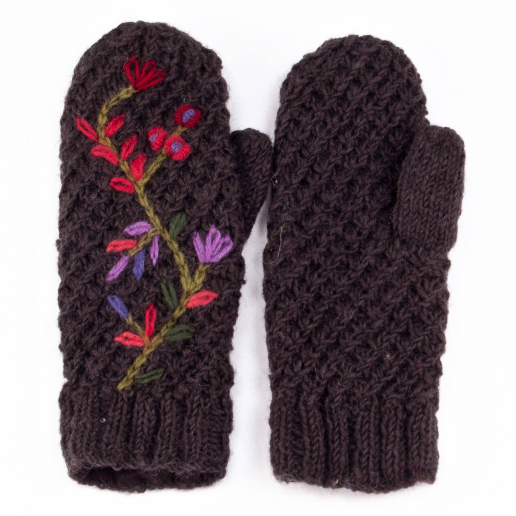 Naomi Wool Knit Mittens- Assorted Colors