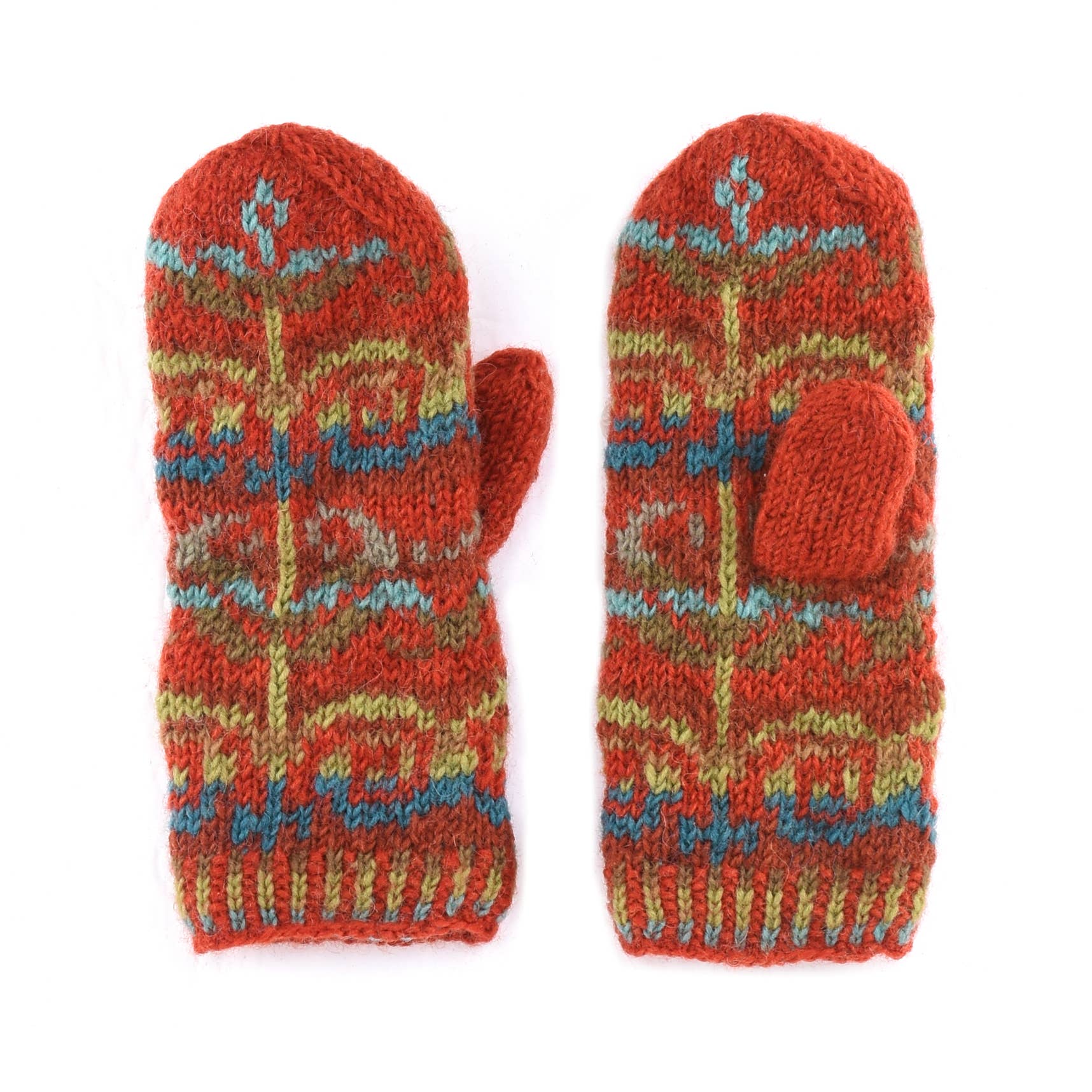 Natalia Wool Knit Mittens- Assorted Colors