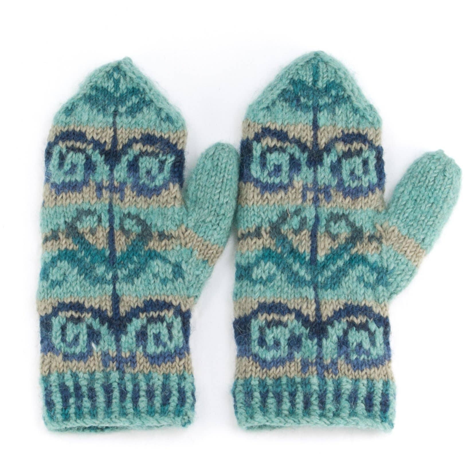 Natalia Wool Knit Mittens- Assorted Colors