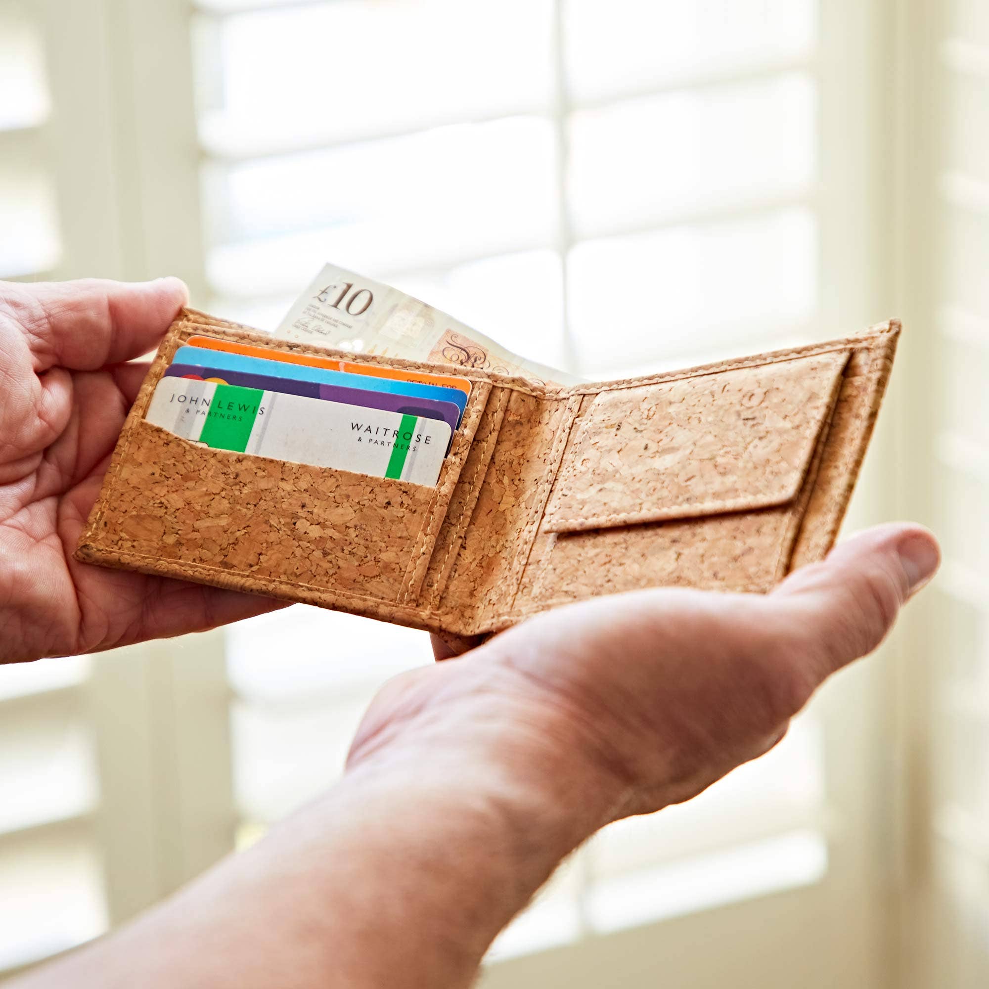 Natural Cork Billfold Wallet