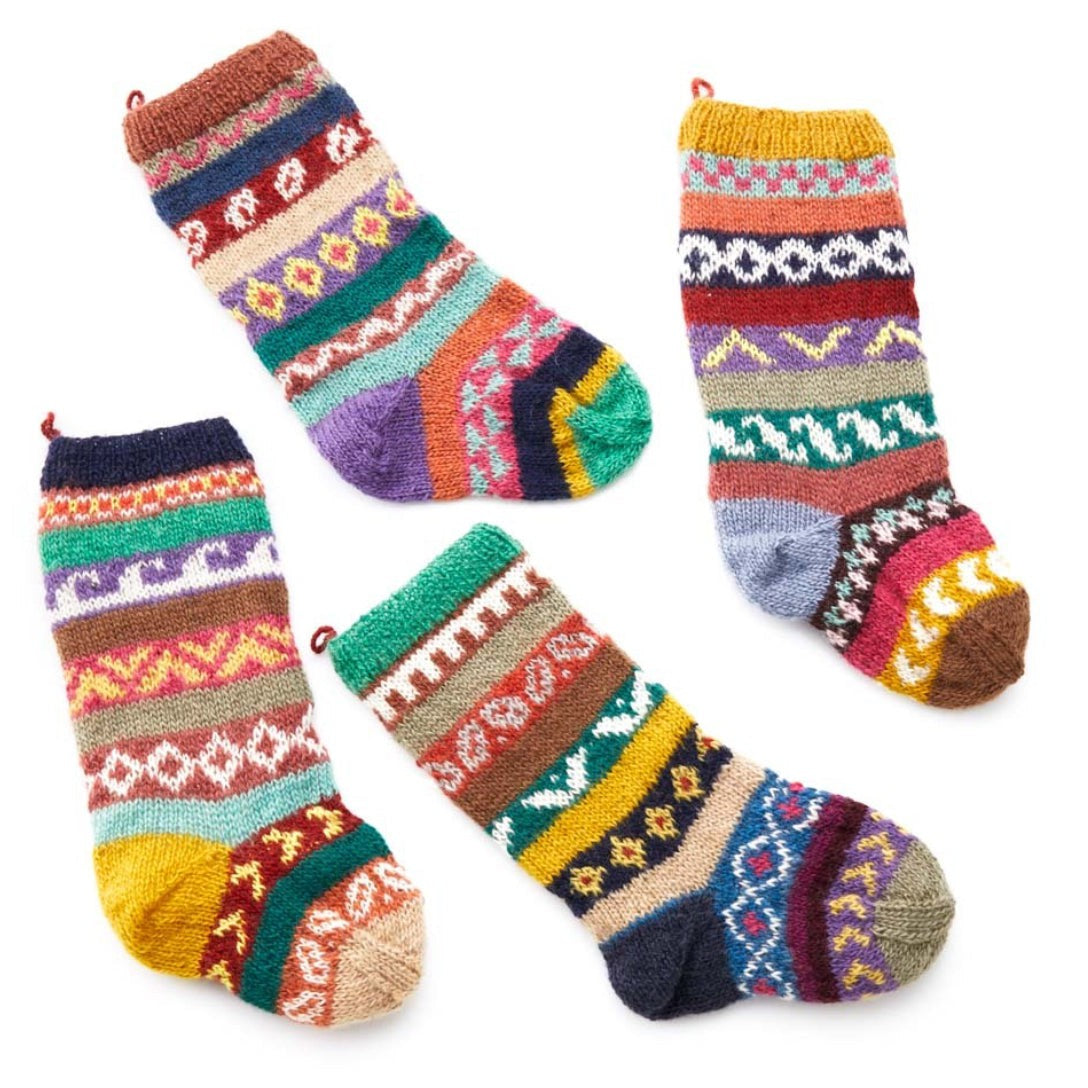 Nepali Remnant Patterned Stocking- Assorted Colors/Designs