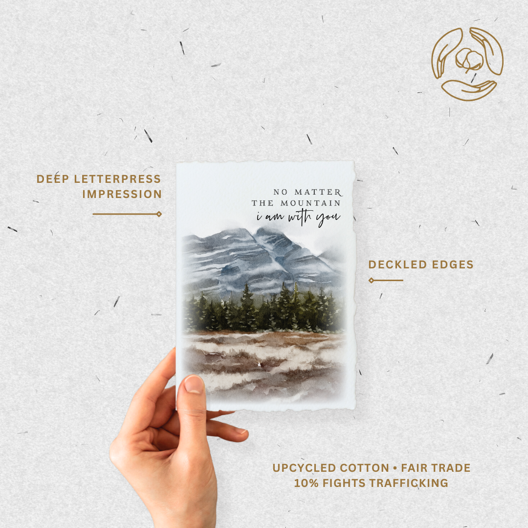 No Matter the Mountain | Eco-Friendly Greeting Card