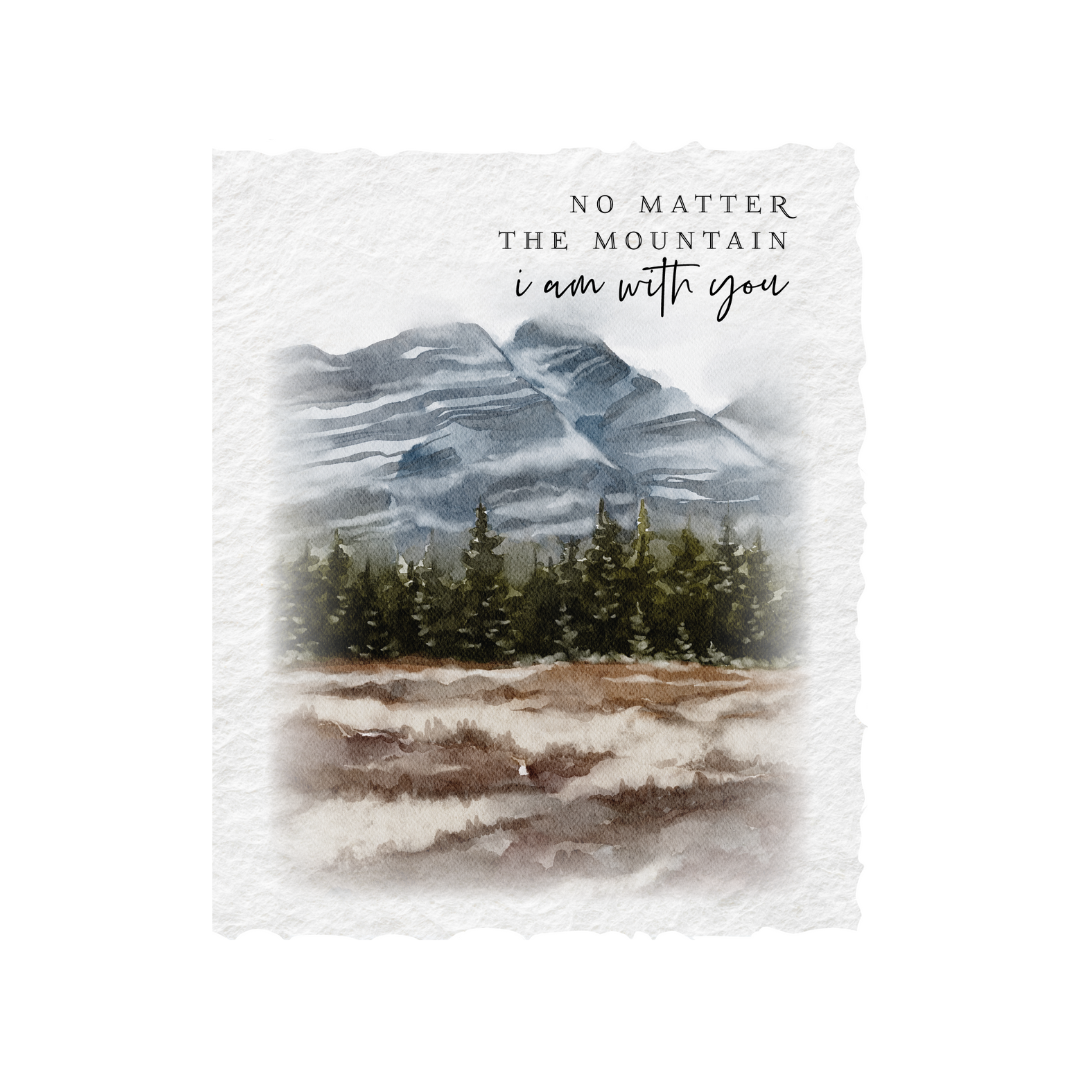 No Matter the Mountain | Eco-Friendly Greeting Card