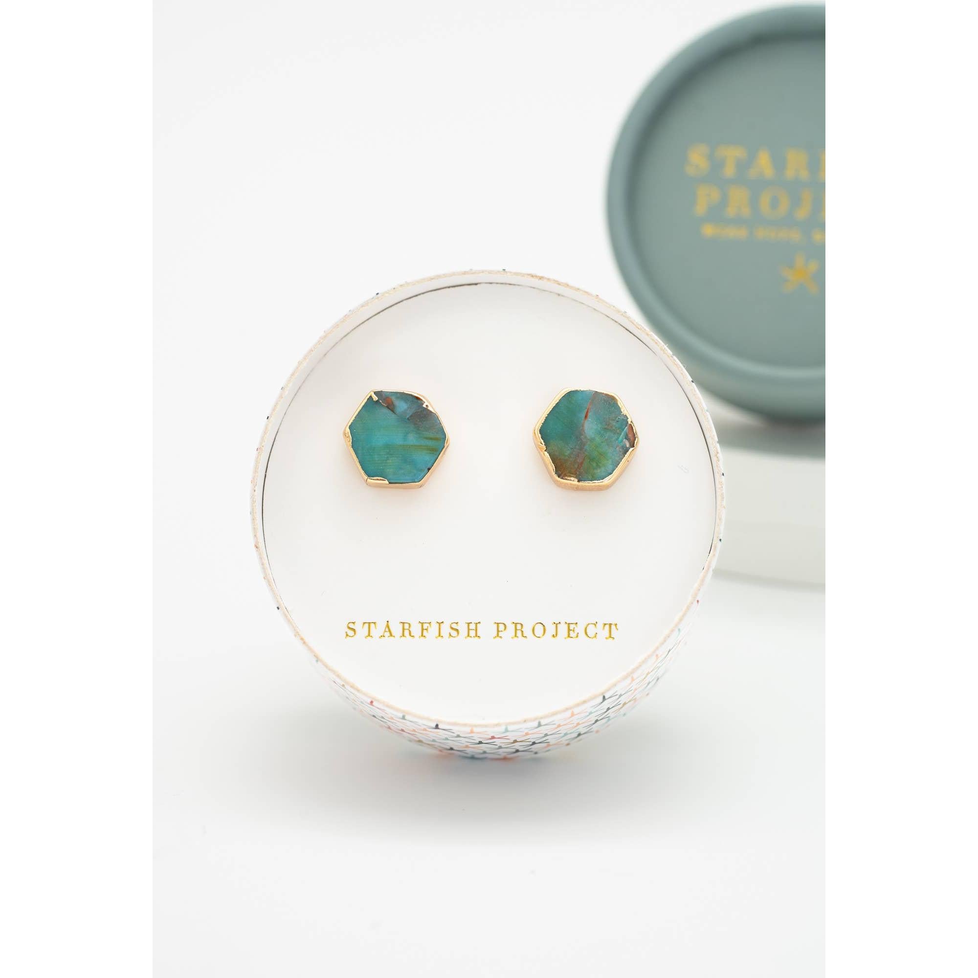 Ocean Sky Studs in Turquoise