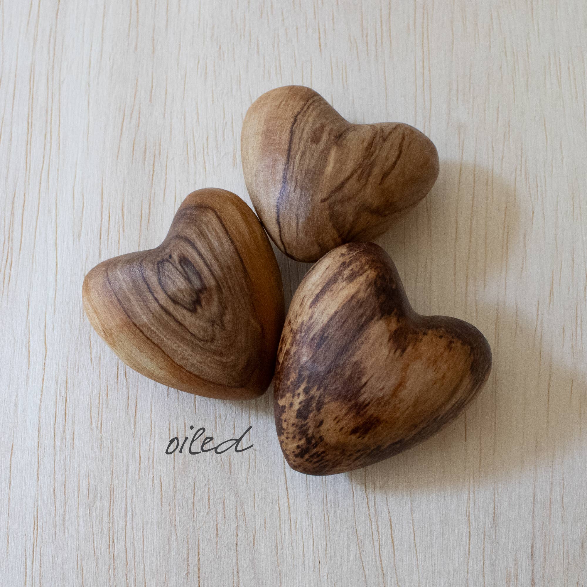 Olive Wood Heart- Sold Individually