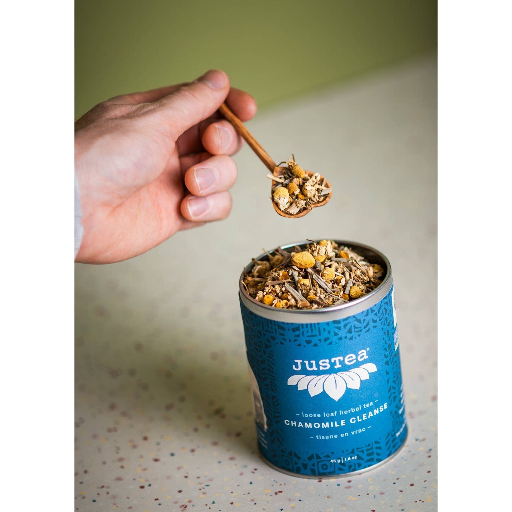 Olive Wood Heart Tea Spoon