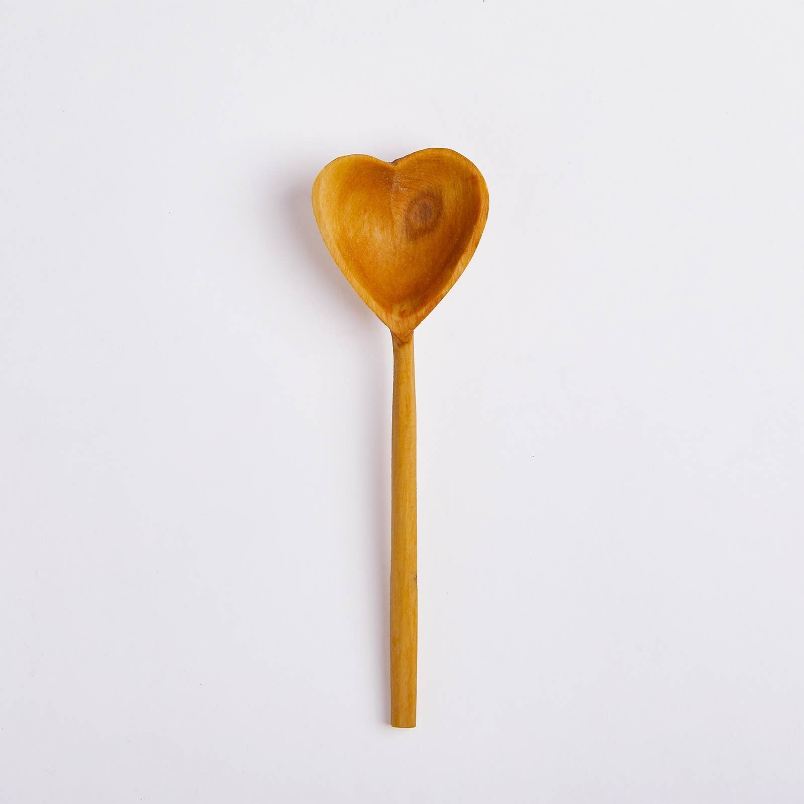 Olive Wood Heart Tea Spoon