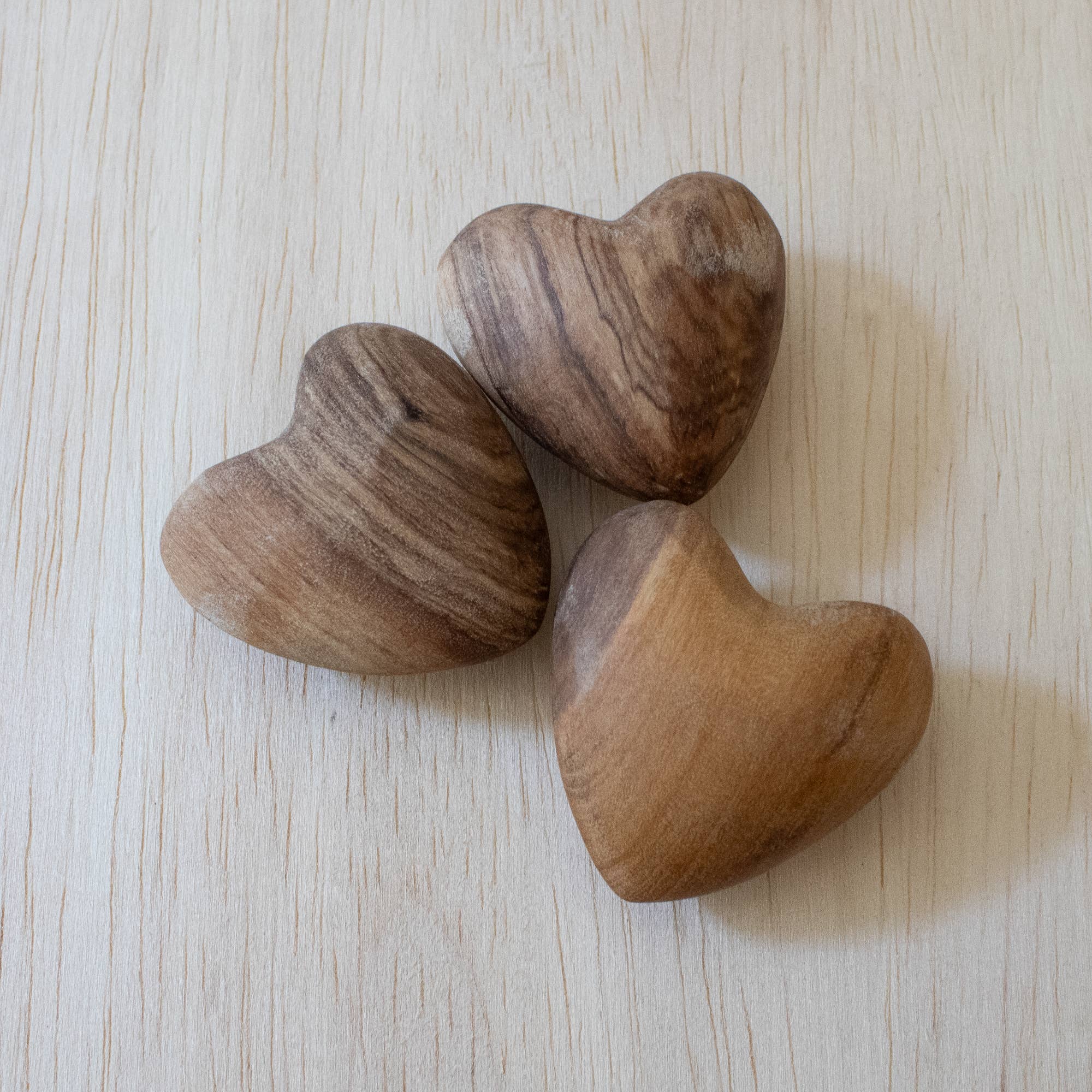 Olive Wood Hearts