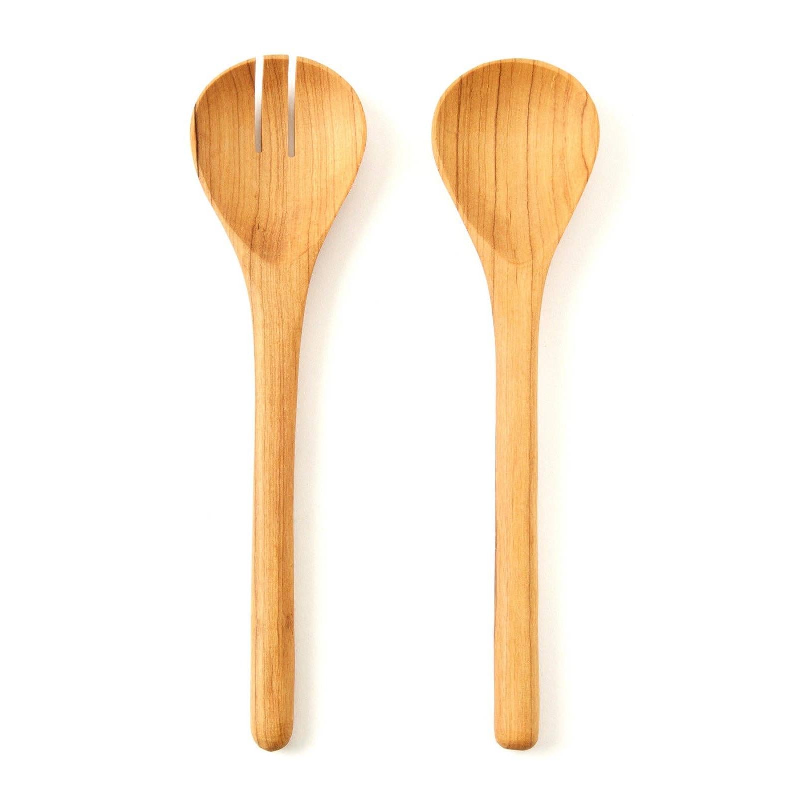 Olive Wood Simple Salad Servers