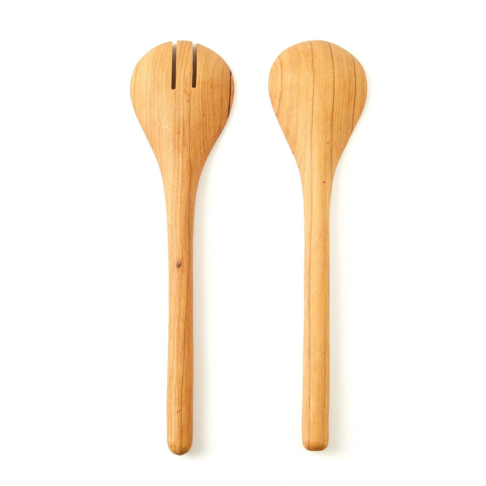 Olive Wood Simple Salad Servers