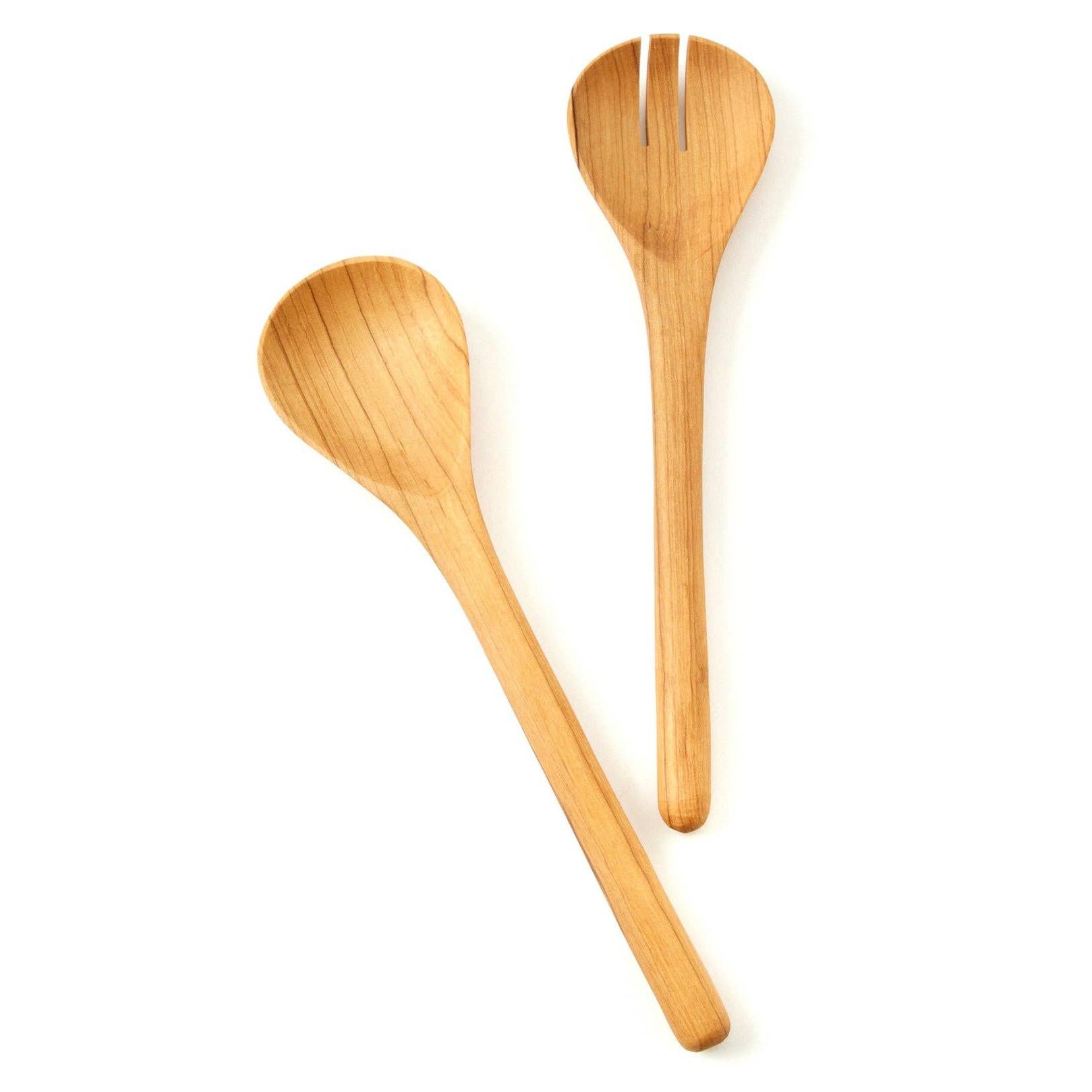 Olive Wood Simple Salad Servers