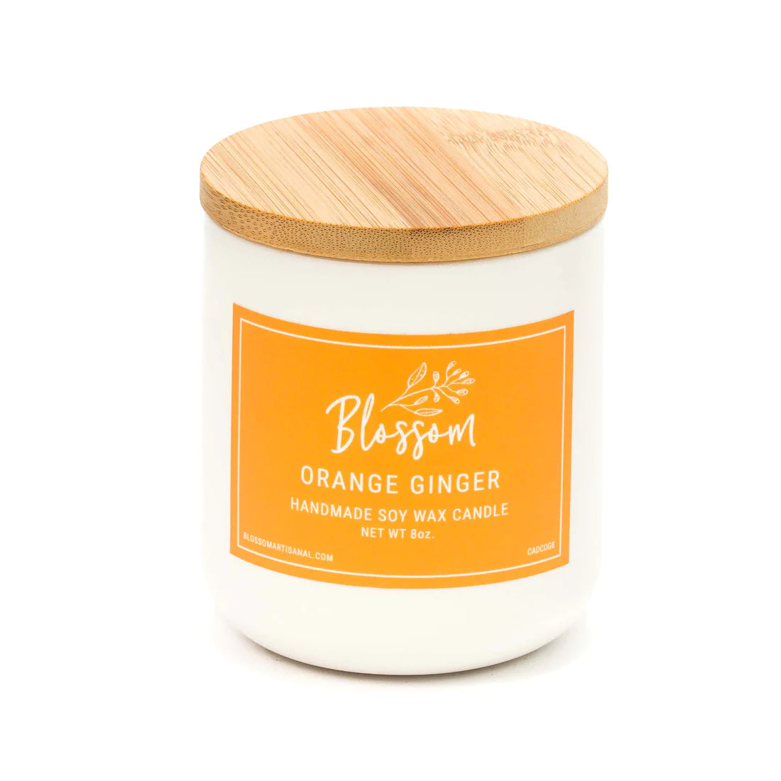 Orange Ginger Deco Soy Wax Candle
