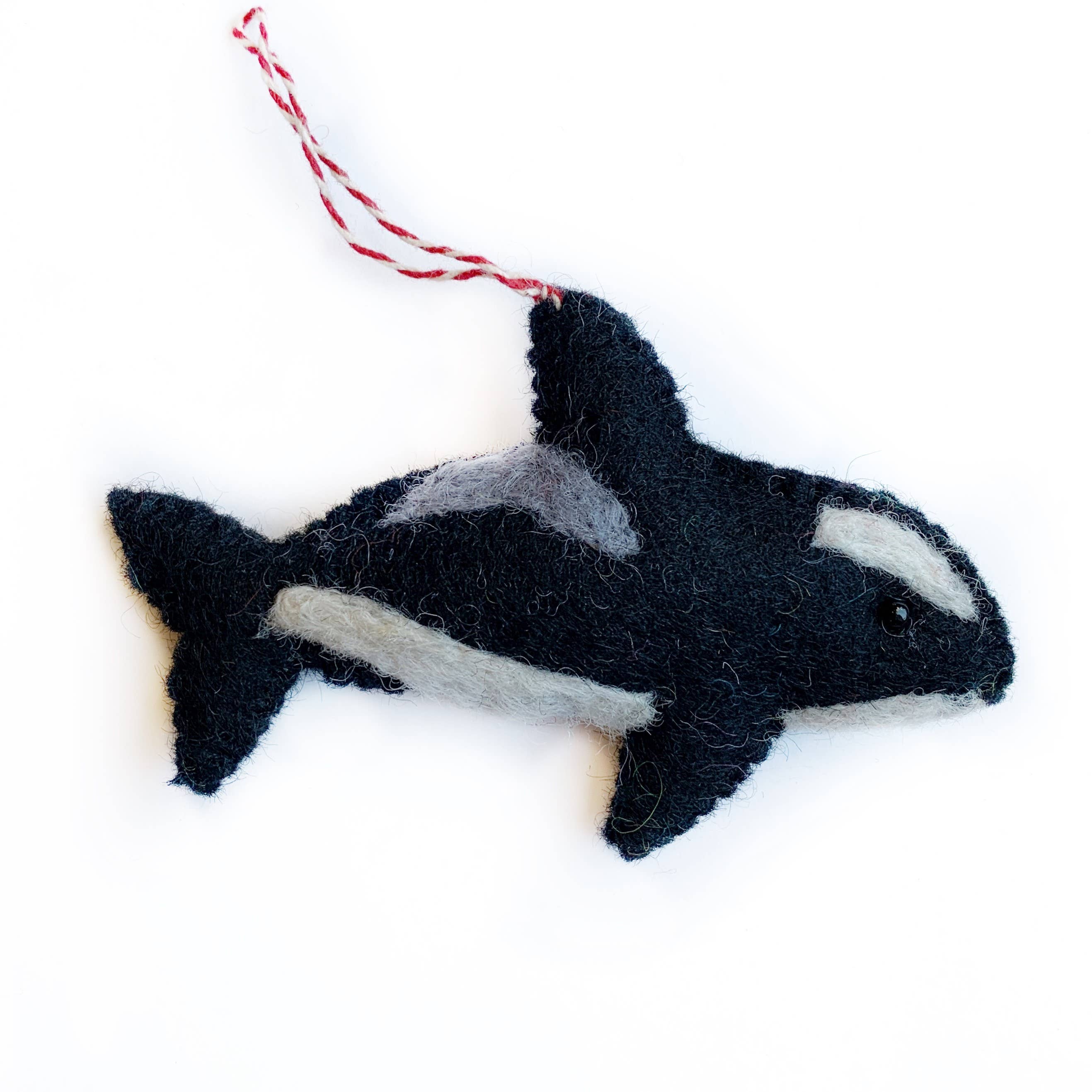Orca Felt Wool Ornament