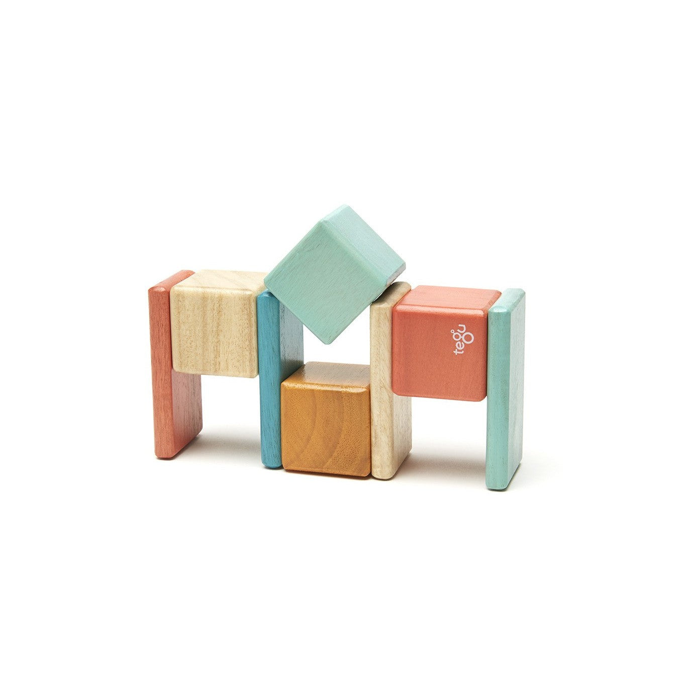 Robo Magnetic Wooden Blocks Future Collection 8 pieces at Tegu Toys