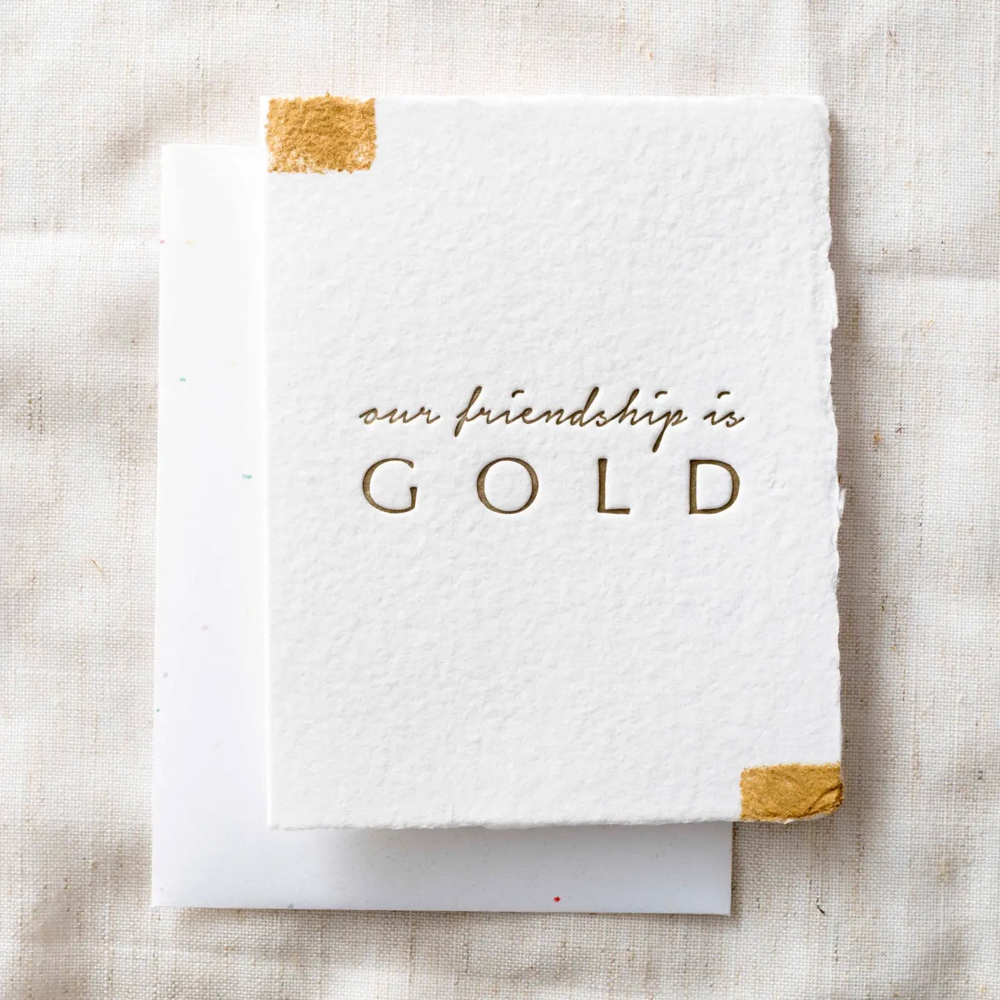 Our friendship is gold- Greeting Card