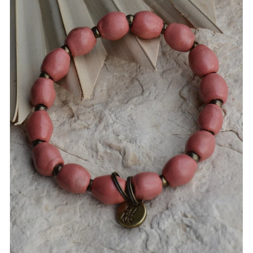 Oval Charm Bracelet- Assorted Colors