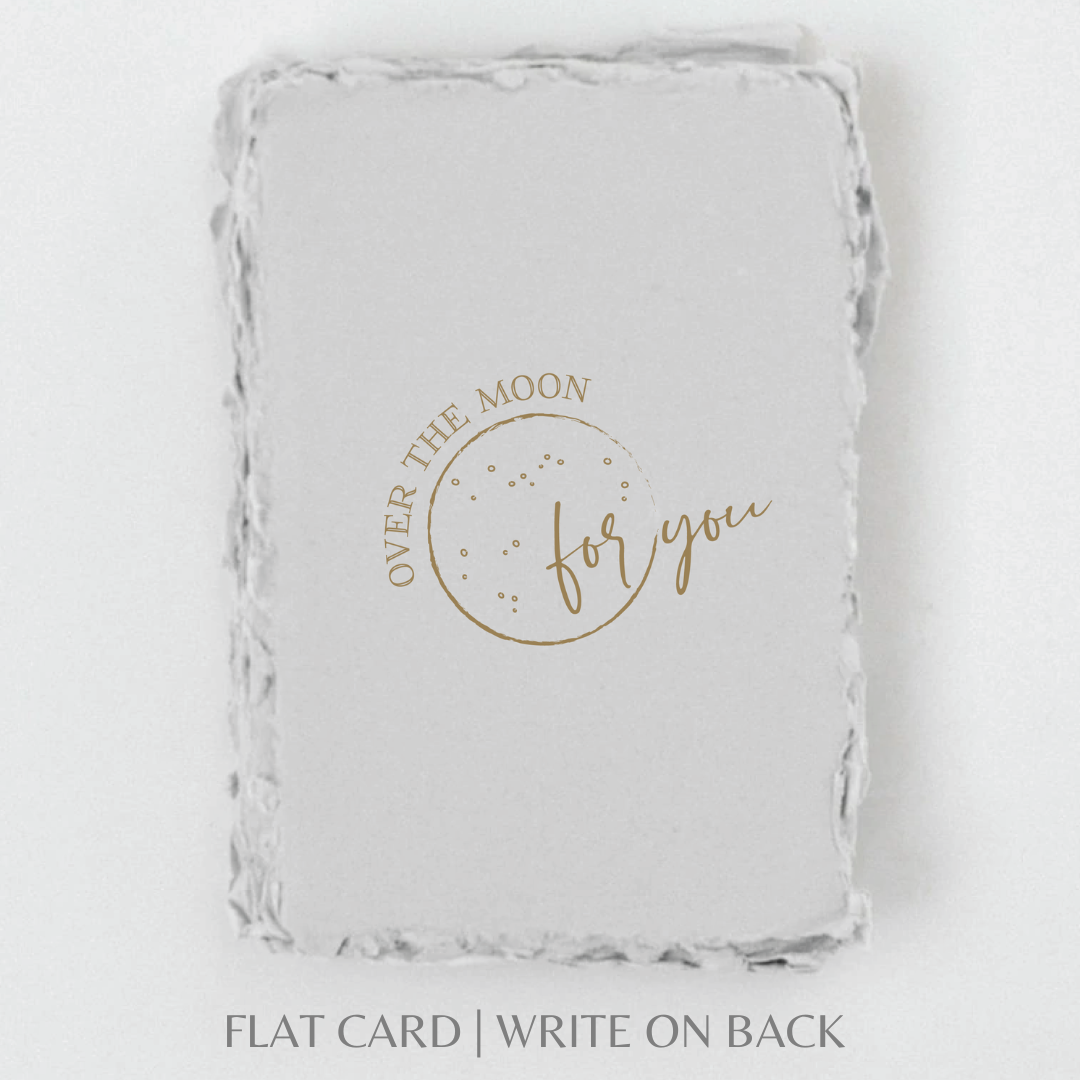 Over The Moon For You | Love Anniversary Greeting Card