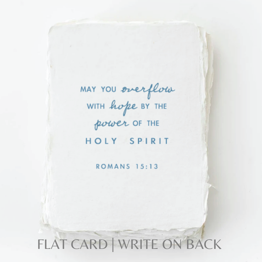 Overflow with Hope scripture | Religious Greeting Card