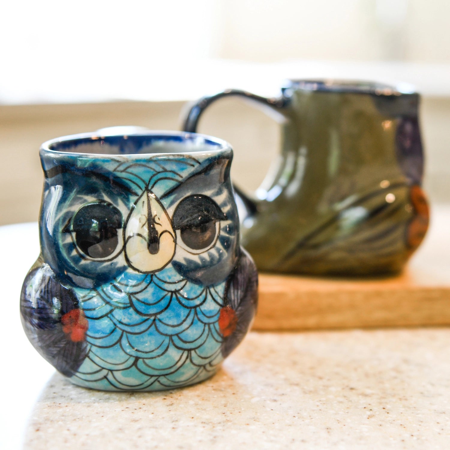 Owl Coffee Mug- Assorted Colors- Sold Individually