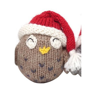 Owl with Hat Ornament- Sold Individually