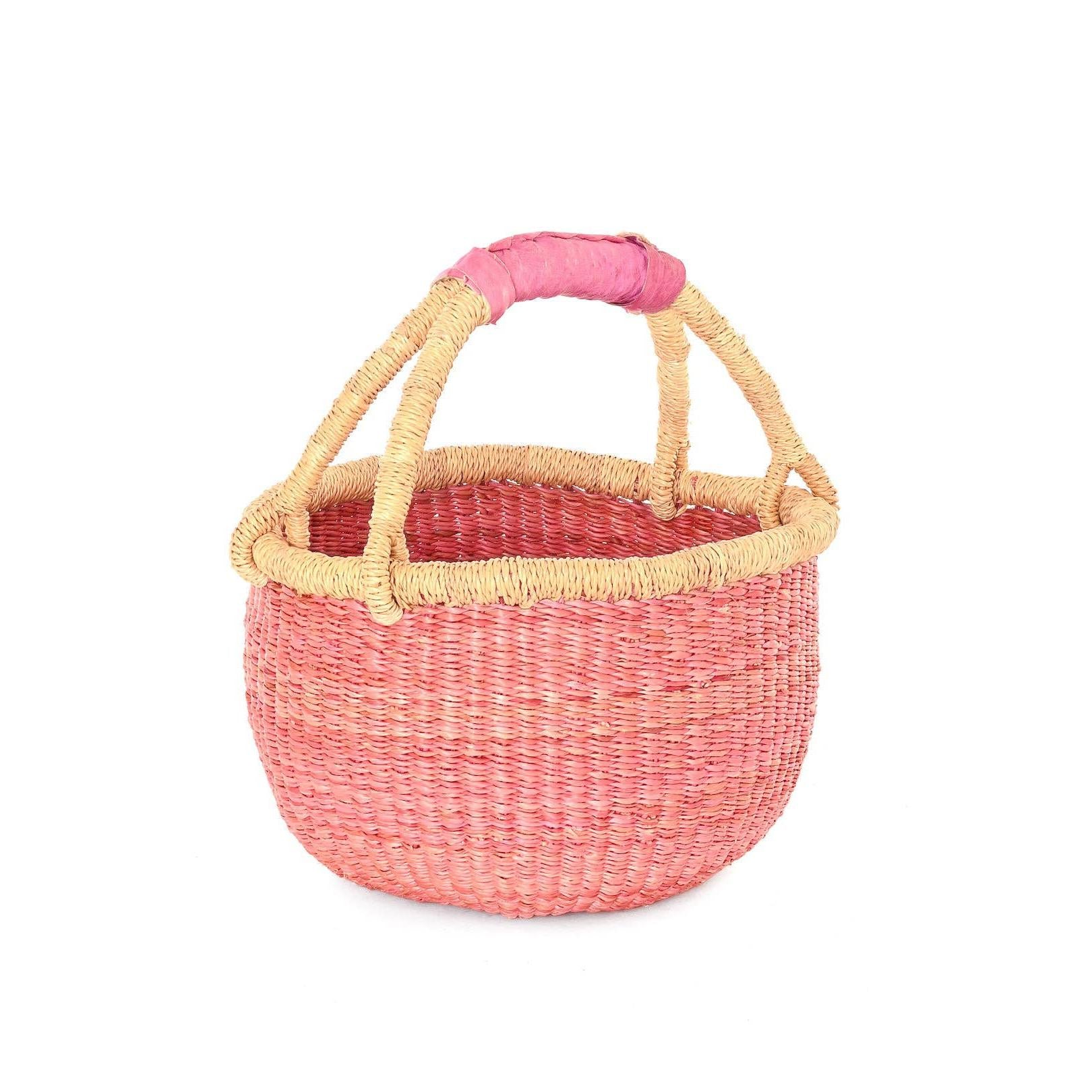 Pastel Bolga Basket- Assorted Colors (*Local Pickup/Local Delivery Only)