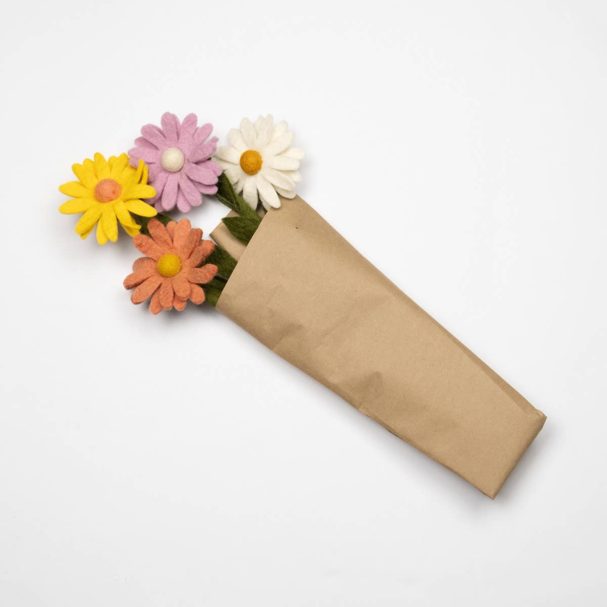 Pastel Felt Daisy- Assorted Colors- Sold Individually