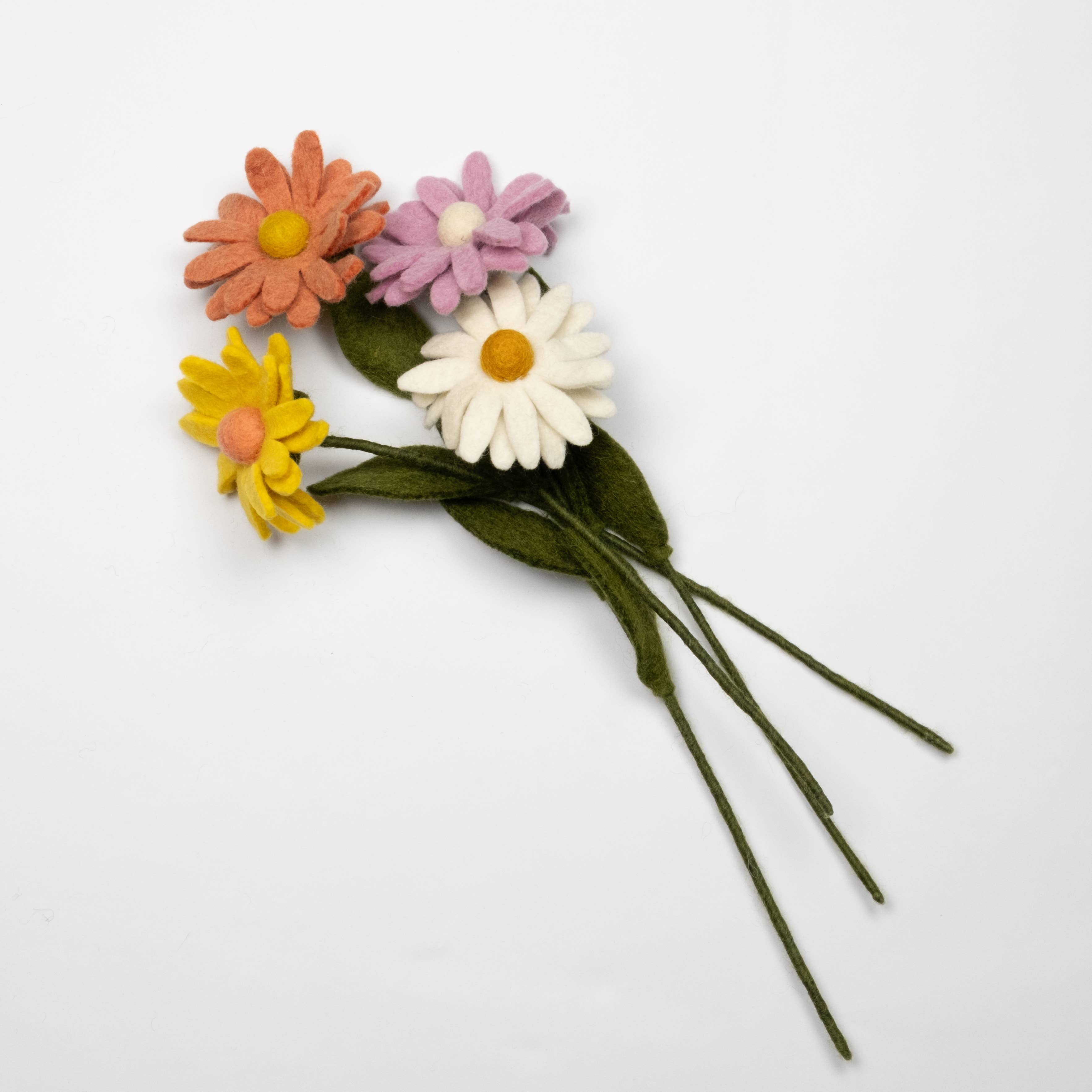 Pastel Felt Daisy- Assorted Colors- Sold Individually
