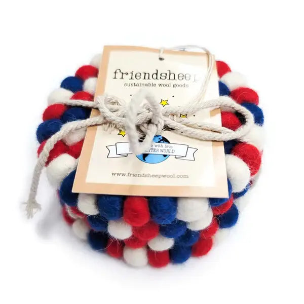 Patriotic Eco Coasters-Set of 4 - Assorted Colors