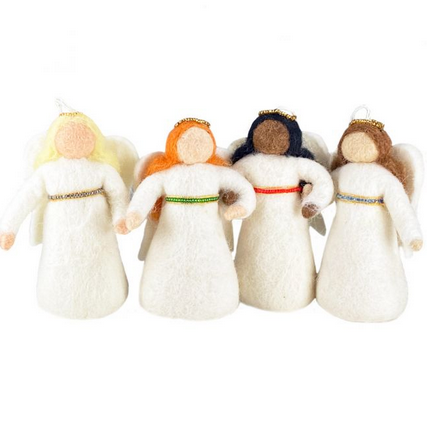 Peace Angel Ornament - Assorted Colors