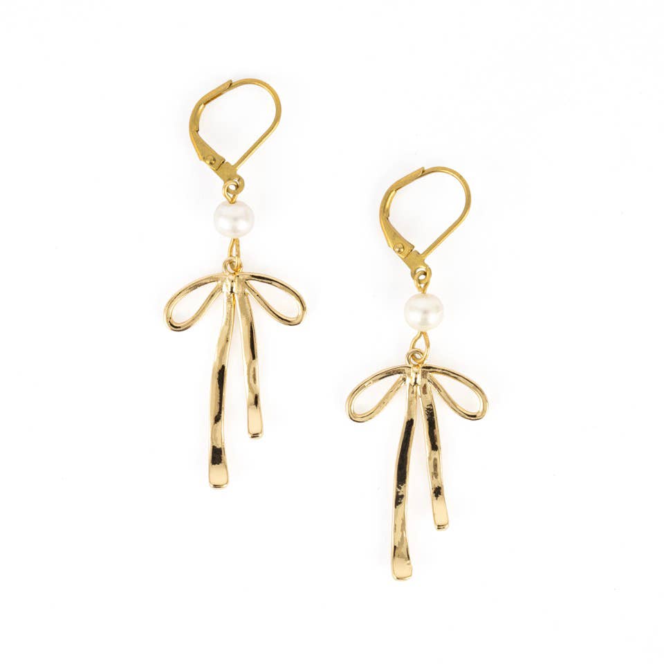 Pearl and Bow Earrings- Assorted