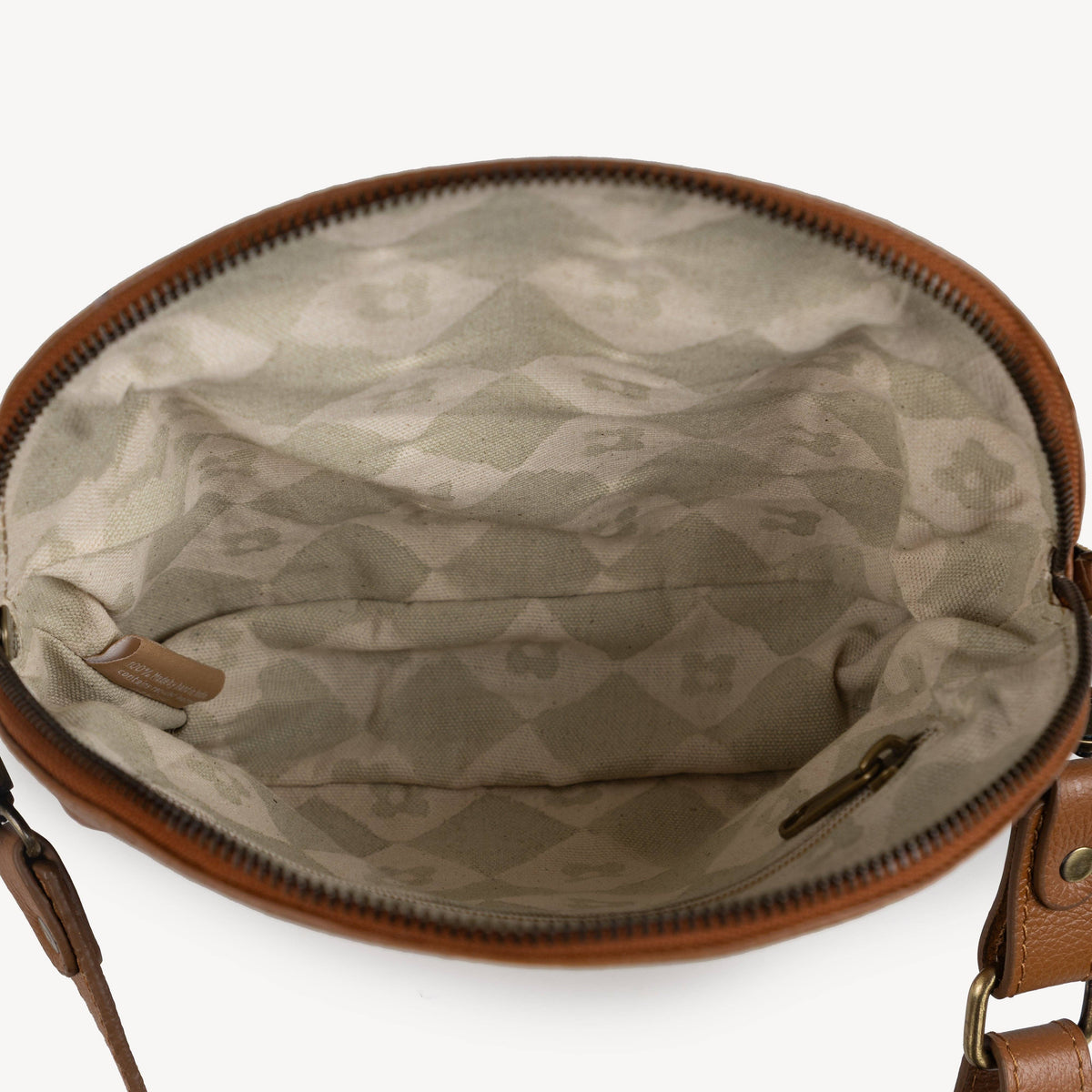 Pebbled Leather Halfmoon Crossbody- Assorted Colors