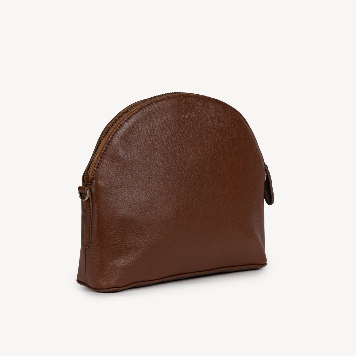 Pebbled Leather Halfmoon Crossbody- Assorted Colors